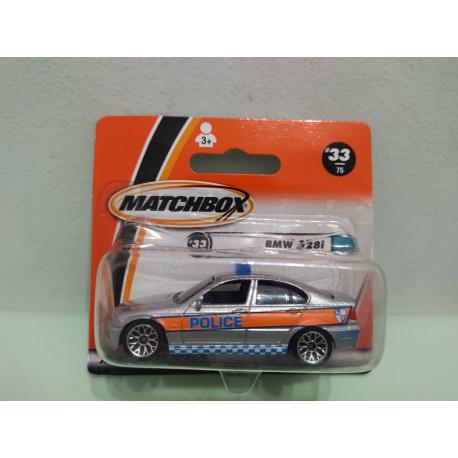 BMW 328i POLICE 33 75 1 59 apx 1 64 MATCHBOX BCN STOCK CARS