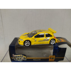 RENAULT MEGANE 2005 TROPHY SPORT YELLOW/SILVER apx 1:64 NOREV 3 INCHES (7,5cm)