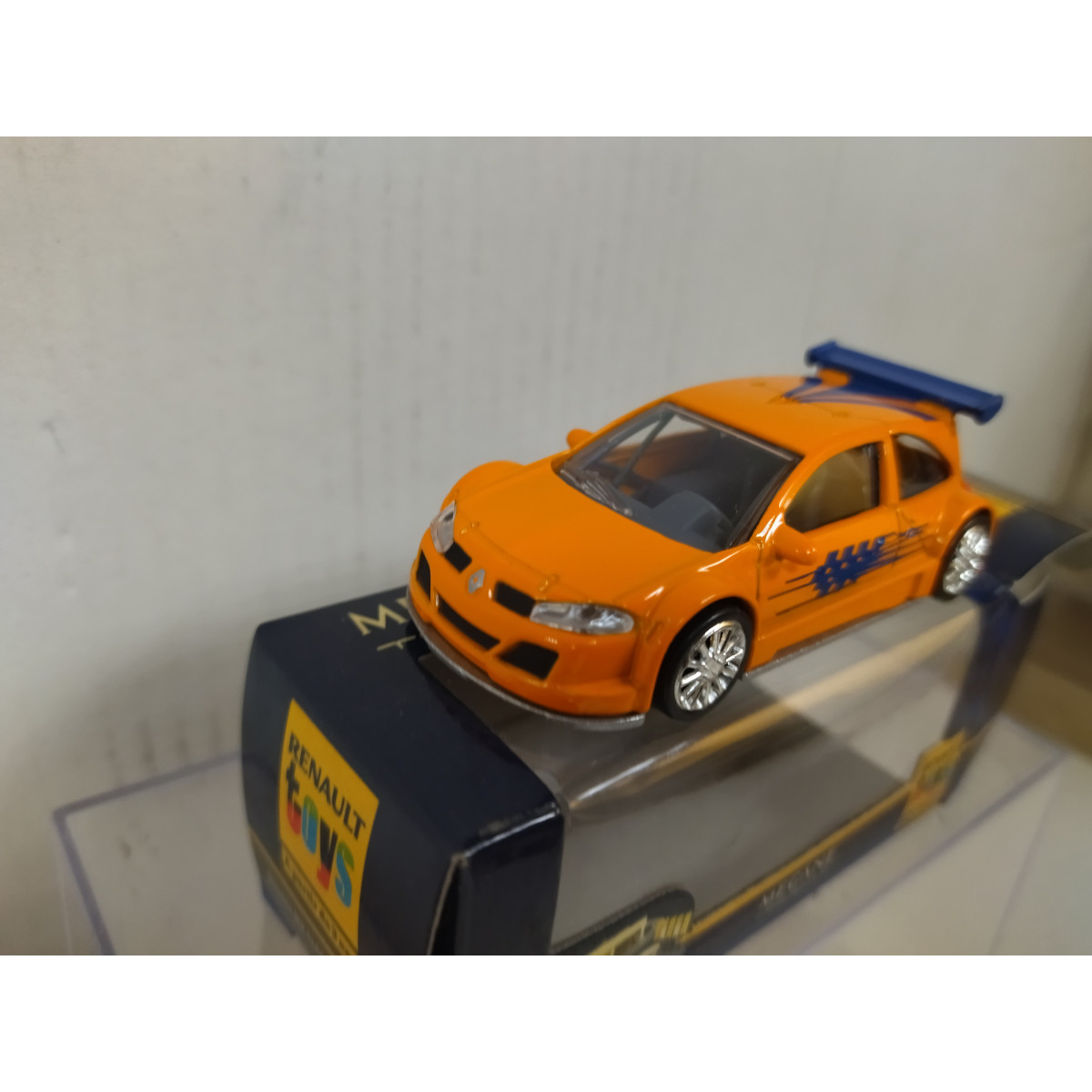 RENAULT MEGANE 2005 TROPHY SPORT ORANGE/BLUE apx 1:64 NOREV 3 INCHES (7 ...