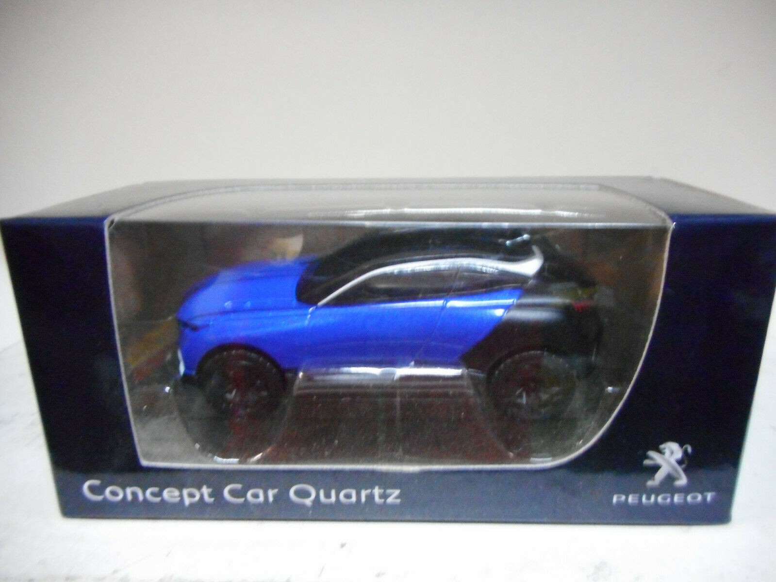 PEUGEOT CONCEPT CAR QUARTZ 2014 SALON PARIS BLEU GRIS NOREV 3 INCHES - Foto 8 di 12