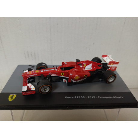 FERRARI F138 FORMULA F1 2013 F.ALONSO F1 1:43 CENTAURIA IXO DEFECT/NO RETROVISOR