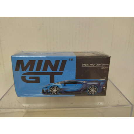 BUGATTI VISION GRAN TURISMO LIGHT BLUE LHD 1:64 MINI GT TSM