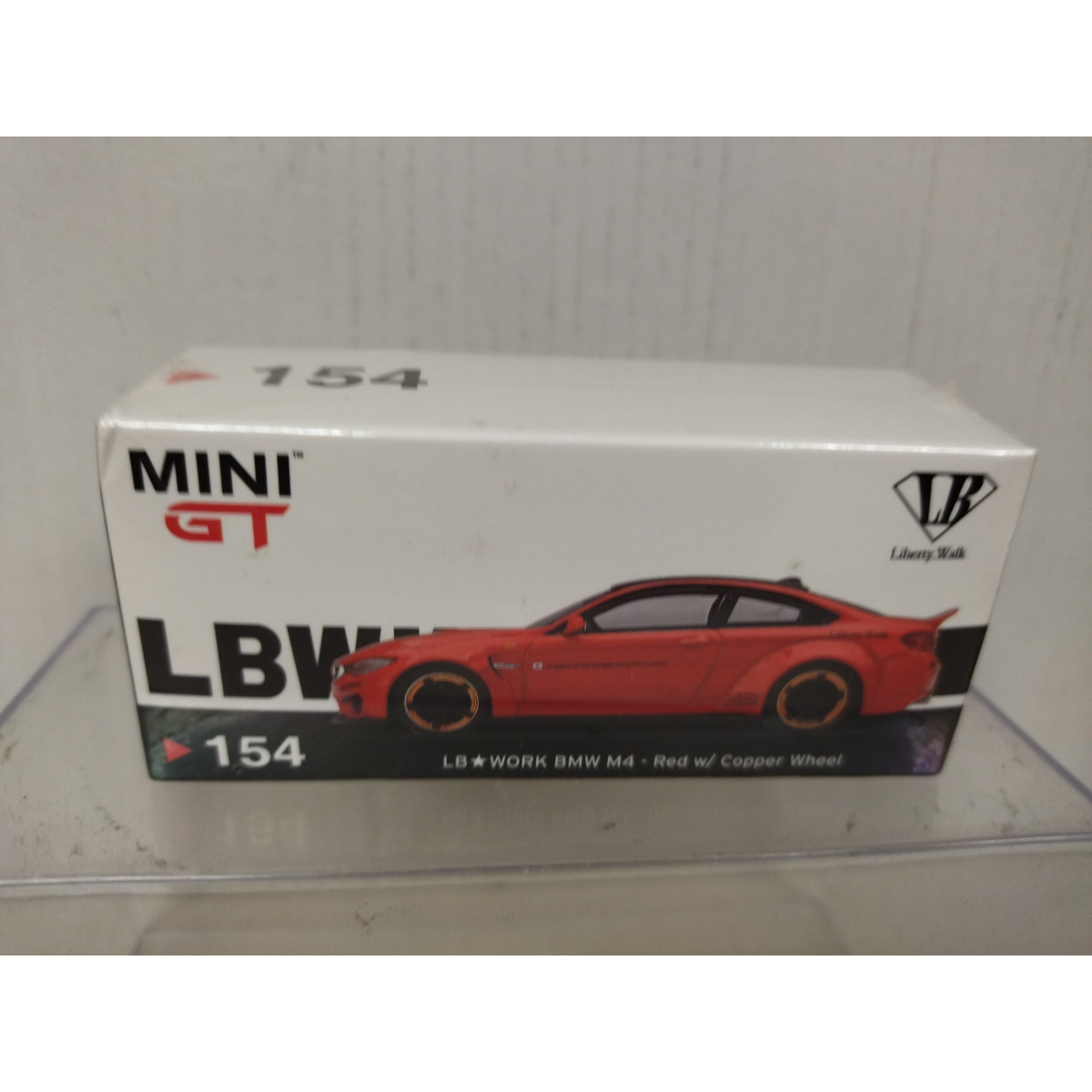 BMW F82 M4 LB WORK RED/ W COPPER WHEEL 1:64 MINI GT - BCN STOCK CARS