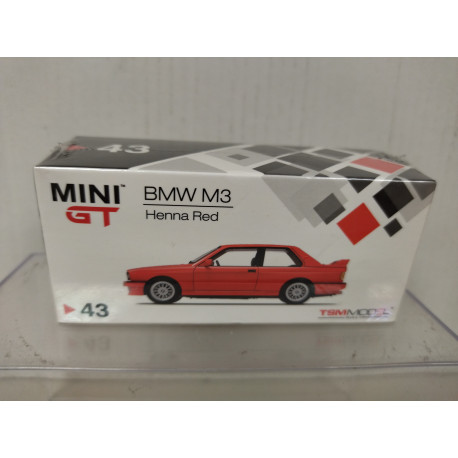 BMW E30 M3 HENNA RED LHD 1:64 MINI GT - BCN STOCK CARS