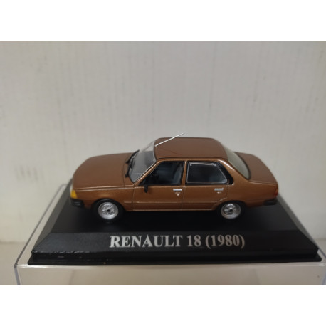 RENAULT 18 1980 MARRON NUESTROS QUERIDOS COCHES 1:43 ALTAYA IXO