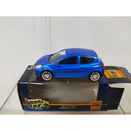 RENAULT CLIO 2006 SPORT BLUE RENAULT TOYS apx 1:64 NOREV 3 INCHES (7,5cm)