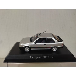 PEUGEOT 309 1987 GTi FUTURA GREY WITH PTS DECO 1:43 NOREV 473910