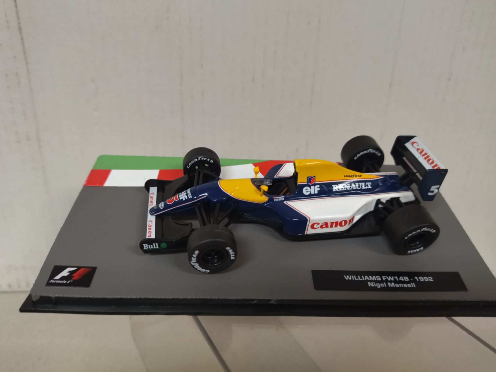 WILLIAMS FW14B 1992 FORMULA F1 WIN NIGEL MANSELL 1:43 SALVAT IXO