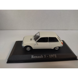 RENAULT 5 1972 WHITE 1:43 RBA IXO HARD BOX