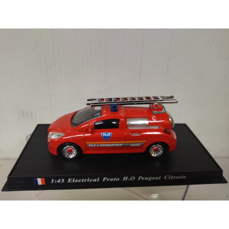 PEUGEOT H2O ELECTRICAL FIRE/POMPIERS/BOMBEROS 1:43 DelPRADO URNA NO ORIGINAL