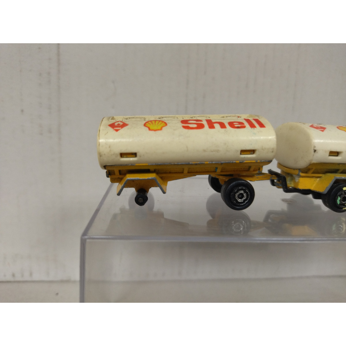 FORD SHELL TRUCK/CAMION + TRAILER DESGUACE 1:100/apx 1:64 MAJORETTE NO ...