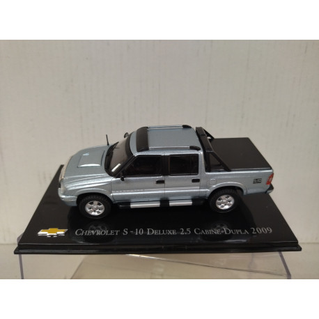 CHEVROLET S-10 2009 DE LUXE 2.5 CABINE DUPLA TEST BLUE 1:43 SALVAT IXO