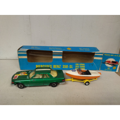 MERCEDES-BENZ 350 SL VERDE + CANOA 1:37 GUISVAL (MERCEDES-BENZ) JOAL 151