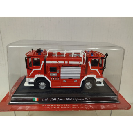 JANUS 4000 BAI 2001 BI-FRONTE ITALY FIRE/POMPIERS/BOMBEROS 1:64 DelPRADO