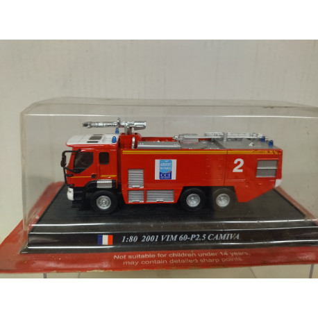 RENAULT VIM 2001 60-P2.5 CAMIVA PAU FRANCE FIRE/POMPIERS/BOMBEROS 1:80 DelPRADO