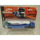 MAN TGX XXL + PORTACOCHES TRANSPORTER 1:87 H0/ apx 1:64 MAJORETTE 20 cm long
