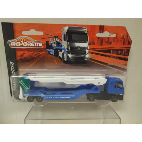 MAN TGX XXL + PORTACOCHES TRANSPORTER 1:87 H0/ apx 1:64 MAJORETTE 20 cm long