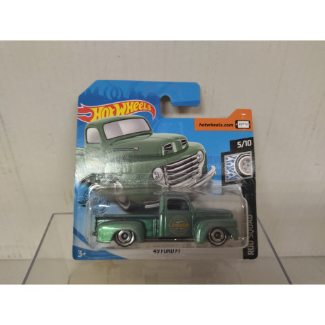 FORD F-1 1949 PICKUP 5/10 ROD SQUAD 1:64 HOT WHEELS