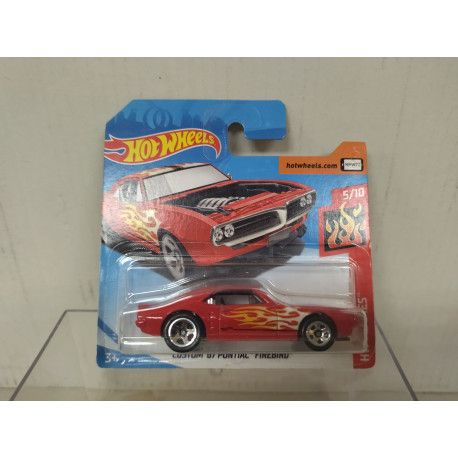 PONTIAC FIREBIRD 1967 CUSTOM 5/10 FLAMES 1:64 HOT WHEELS