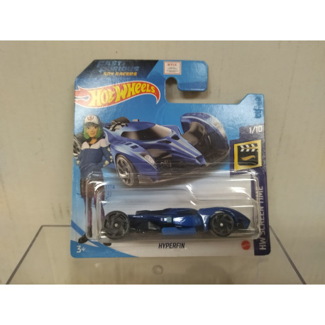 HYPERFIN BLUE FAST & FURIOUS SPY RACERS 1/10 SCREEN TIME 1:64 HOT WHEELS