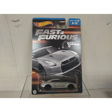 NISSAN GT-R 2009 6/10 FAST & FURIOUS 1:64 HOT WHEELS