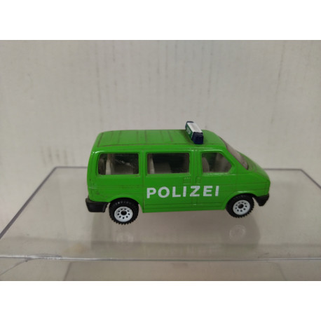 VOLKSWAGEN T4 TRANSPORTER MOBILE POLIZEIWACHE POLIZEI apx 1:64 SIKU 833 NO BOX