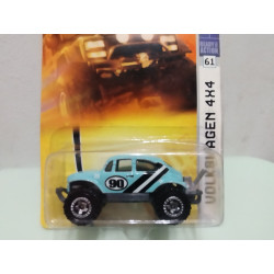 VOLKSWAGEN BEETLE 4X4 BLUE LIGHT n90 MBX 61 1:64 MATCHBOX