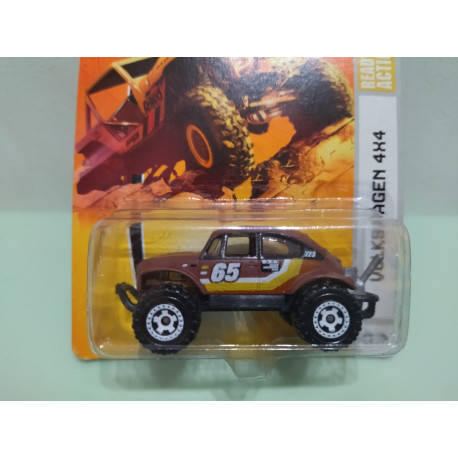 VOLKSWAGEN BEETLE 4X4 BROWN n65 MBX 82 1:64 MATCHBOX