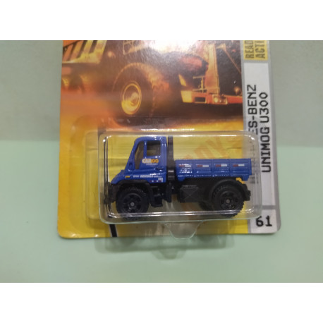 MERCEDES-BENZ UNIMOG U300 BLUE MBX 61 1:64 MATCHBOX