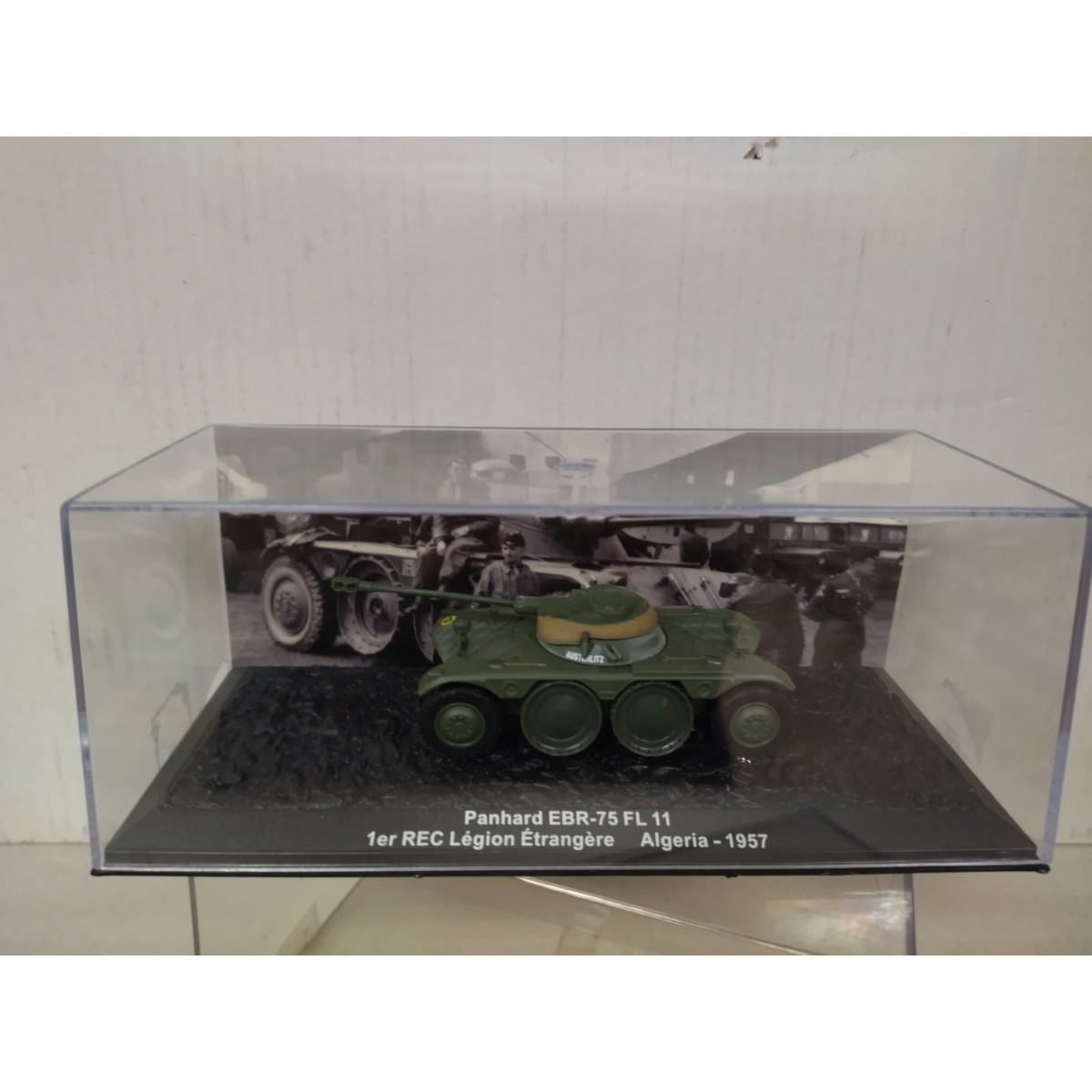 Char Panhard EBR-75 FL - Algerie 1957 - Maquette Die-cast 1/72 - Marque De Agostini - Neuf