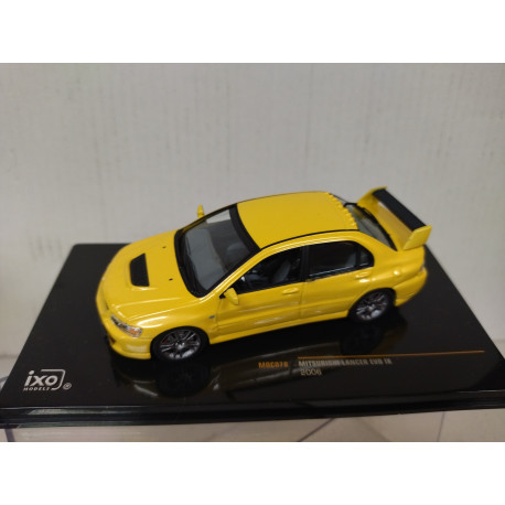 MITSUBISHI LANCER 2006 EVO IX YELLOW 1:43 IXO MOC 078
