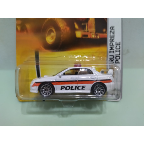 SUBARU IMPREZA POLICE WHITE MBX 45 1:64 MATCHBOX