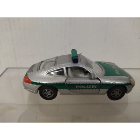 PORSCHE 911 CARRERA POLIZEI GREEN 1:55/apx 1:64 SIKU 1416 NO BOX