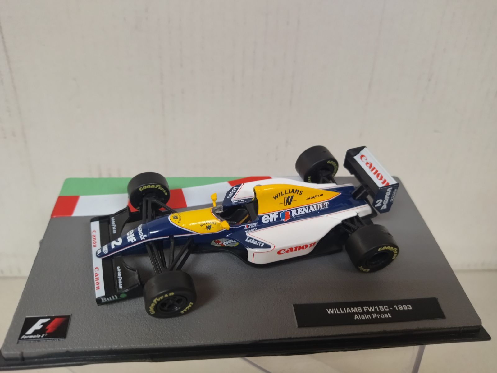 WILLIAMS FW15C 1993 FORMULA F1 ALAIN PROST 1:43 SALVAT IXO - BCN