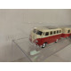 VOLKSWAGEN T1 1950 SAMBA BUS + CARAVANA/ROULOTTE RED/WHITE apx 1:64 GRELL EKU