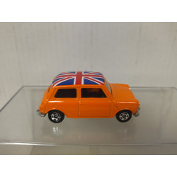 MINI COOPER ORANGE UNION JACK 1:50/ apx 1:64 TOMICA NO BOX