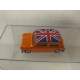 MINI COOPER ORANGE UNION JACK 1:50/ apx 1:64 TOMICA NO BOX