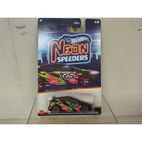 FORD FOCUS RS 1/8 NEON SPEEDERS 1:64 HOT WHEELS