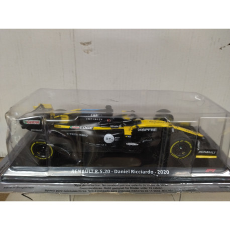 RENAULT R.S.20 2020 DANIEL RICCIARDO FORMULA F1 1:24 SALVAT IXO