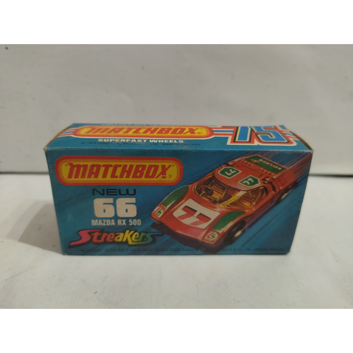 MAZDA RX-500 STREAKERS MB66 SUPERFAST 1:59/apx 1:64 MATCHBOX W/BOX