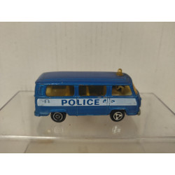 VOLKSWAGEN T2 SAMBA POLICE BLUE PUERTA/DEFECT 1:60/apx 1:64 MAJORETTE 244 NO BOX