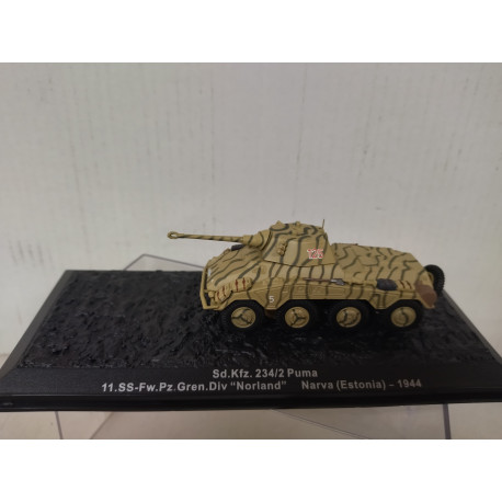 Sd.kfz.234/2 PUMA NORLAND 1944 GERMANY WW 2 1:72 ALTAYA IXO