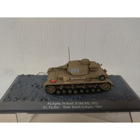 Sd.kfz.161 PANZER IV Ausf D 1941 LIBYA GERMANY WW 2 1:72 ALTAYA IXO