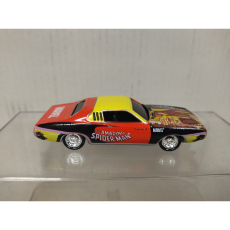 DODGE CHARGER 1973 SPIDER-MAN 1:64 JOHNNY LIGHTNING NO BOX