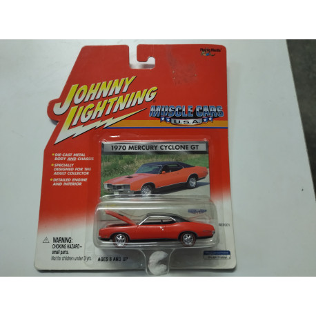 MERCURY CYCLONE 1070 GT RED MUSCLE CARS USA 1:64 JOHNNY LIGHTNING