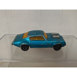 PONTIAC FIREBIRD BLUE SUPERFAST n4 1:67/apx 1:64 MATCHBOX NO BOX