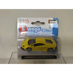 LAMBORGHINI AVENTADOR LP 700-4 YELLOW 1:64 BBURAGO