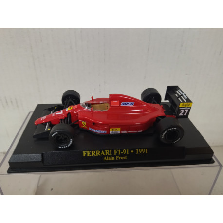 FERRARI F1-91 ALAIN PROST FORMULA F1 1:43 ALTAYA IXO HARD BOX