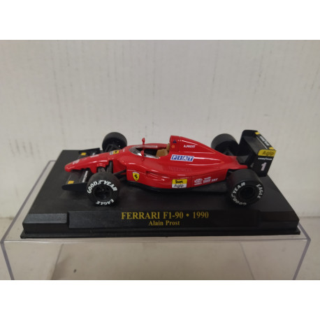 FERRARI F1-90 1990 ALAIN PROST FORMULA F1 1:43 ALTAYA IXO HARD BOX