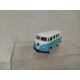VOLKSWAGEN T1 1963 MICROBUS BLUE/WHITE apx 1:60 WELLY PULLBACK NO BOX